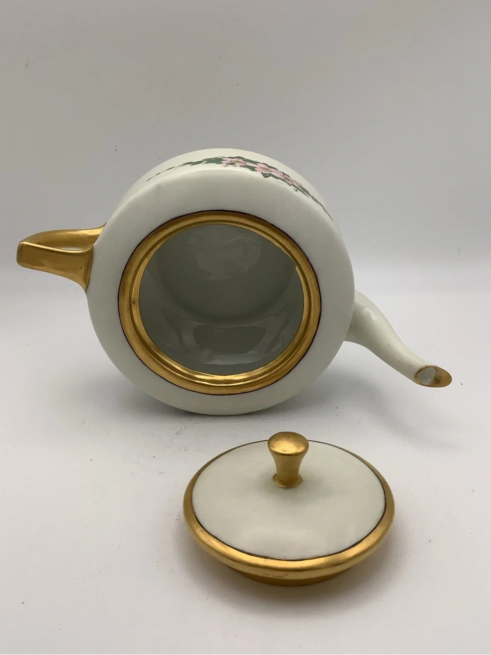 Antique B&C Limoges France Floral Porcelain Tea Set - Sugar, Creamer & Teapot